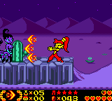 Shantae (Game Boy Color) screenshot: Using one of combat items