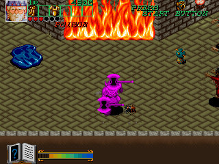 Wizard Fire (Arcade) screenshot: Poisoned