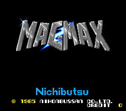 MagMax (Arcade) screenshot: Title screen