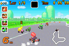 Mario Kart: Super Circuit (Game Boy Advance) screenshot: How do you drive this thing?