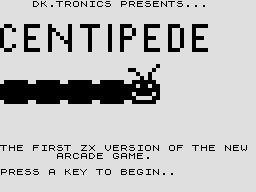 Centipede (1981) - MobyGames