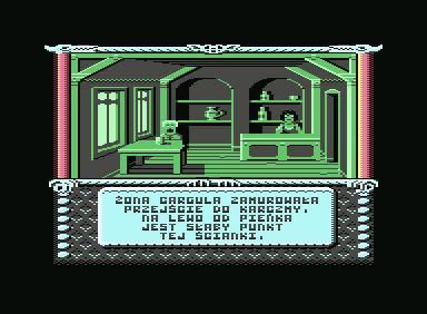 Władcy Ciemności (Commodore 64) screenshot: Dialogue with the characters