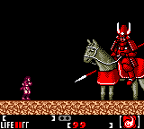 Return of The Ninja (Game Boy Color) screenshot: The Emperor (huge!)