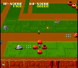 MagMax (Arcade) screenshot: Destroy enemy builds