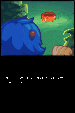 Monster Tale (Nintendo DS) screenshot: Found the trinket at the source of the disturbance
