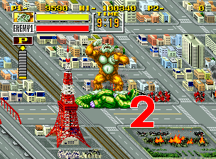 King of the Monsters (Neo Geo) screenshot: The Count Meter