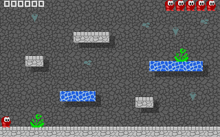 Space Blob (Atari ST) screenshot: First level