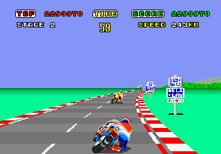 Screenshot of Hang-On (Arcade, 1985) - MobyGames