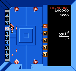Sansū 5・6-nen: Keisan Game (NES) screenshot: Highlighting the correct answer