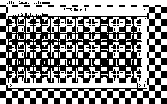 Bits (Atari ST) screenshot: Starting a new game