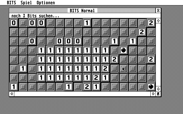 Bits (Atari ST) screenshot: 3 bits left...