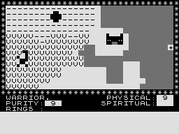 Black Crystal (ZX81) screenshot: Starting location