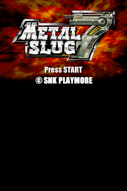 Metal Slug 7 (Nintendo DS) screenshot: Title screen