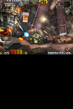 Metal Slug 7 (Nintendo DS) screenshot: Boss!