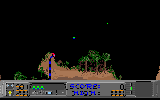 Raider (Amiga) screenshot: In game play.