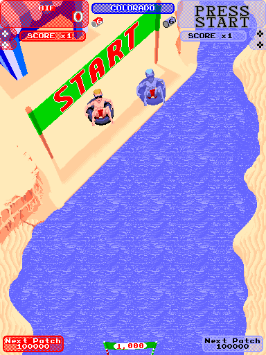 Screenshot of Toobin' (Arcade, 1988) - MobyGames