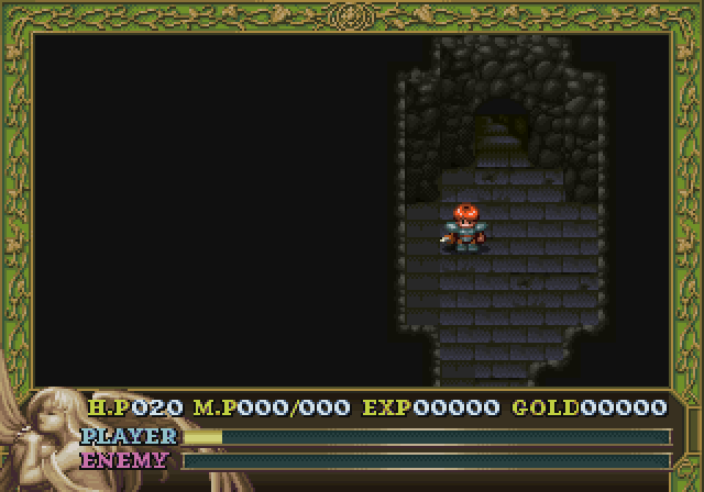 Falcom Classics II (SEGA Saturn) screenshot: Ys 2: Through a cave