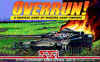 Overrun! (Amiga) screenshot: Title screen.
