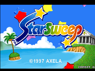 Puzzle Star Sweep (Arcade) screenshot: Title screen