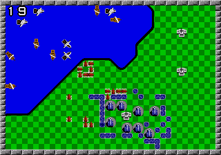 Rampart (Genesis) screenshot: building walls