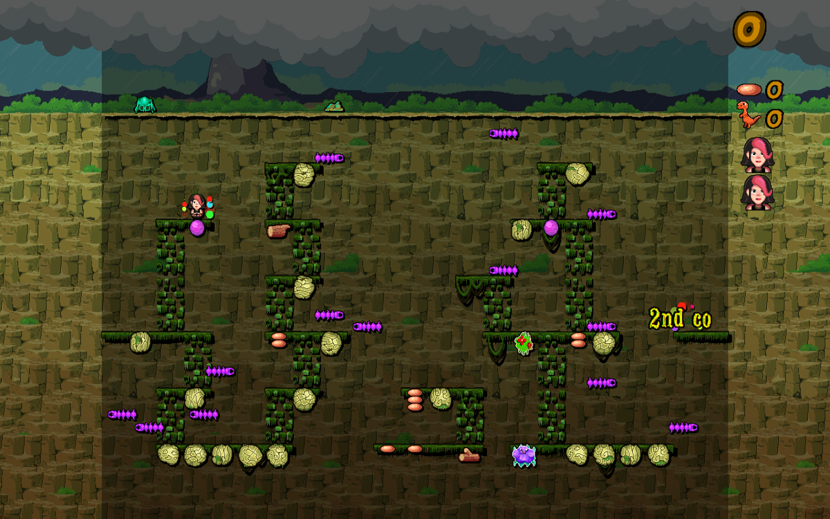 Dino Eggs: Rebirth (Windows) screenshot: A particularly inhospitable region of the Swamplands