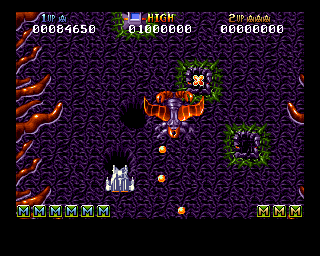 Battle Squadron (Amiga) screenshot: Dragonfly, or whatever