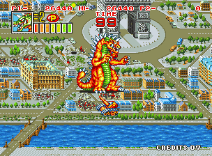 Screenshot of King of the Monsters 2 The Next Thing (Neo Geo, 1992