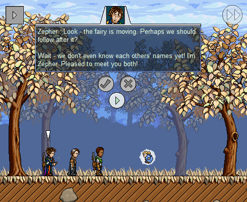 The Spirit Engine (Windows) screenshot: Our heroes start their journey.
