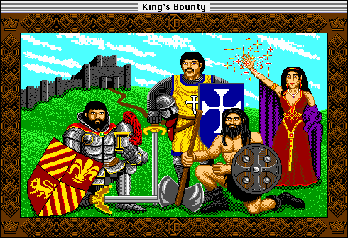 King's Bounty (Macintosh) screenshot: Choose a character (Color)