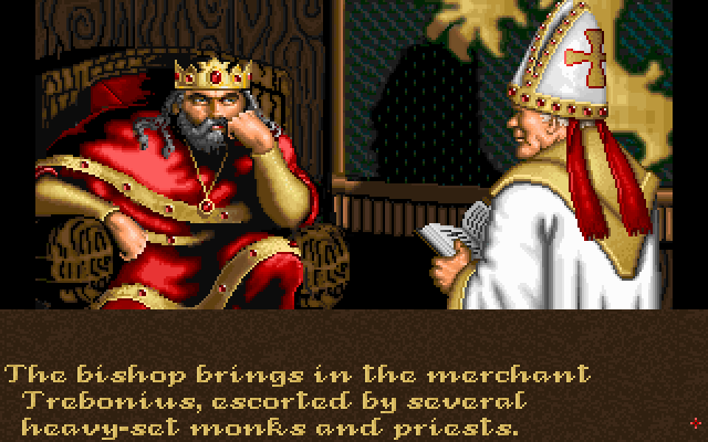 Castles (DOS) screenshot: Decision