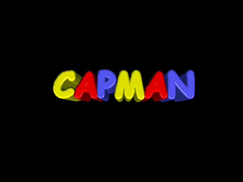 Capman (Windows) screenshot: Title screen