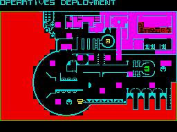 Rebelstar Raiders (ZX Spectrum) screenshot: First phase