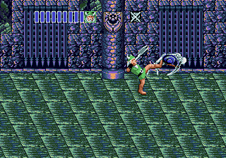 Golden Axe II (Genesis) screenshot: kick in the bone ass.