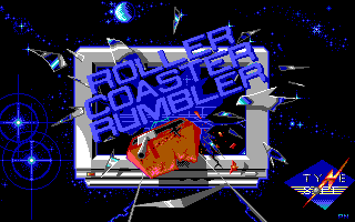 Roller Coaster Rumbler (DOS) screenshot: Title 1 (EGA)
