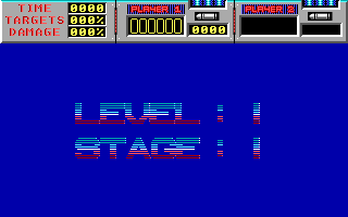Roller Coaster Rumbler (DOS) screenshot: Before start Level 1 / Stage 1 (EGA)