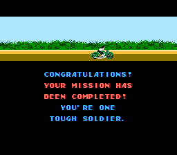 Thundercade (NES) screenshot: Thank you, I know.