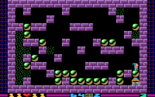 Heartlight (DOS) screenshot: Level 3 blocked escape