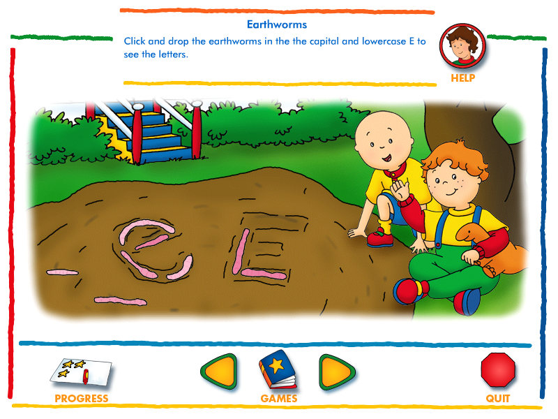 Screenshot of Caillou: Alphabet (Windows, 2003) - MobyGames