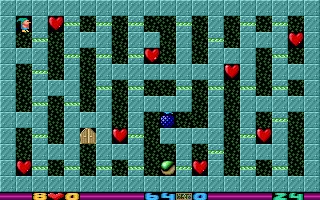 Heartlight (DOS) screenshot: Level 24 electric level