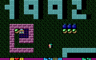 Heartlight (DOS) screenshot: Level 64 final level release year