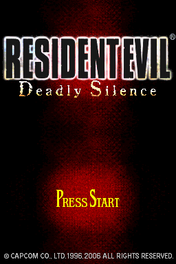 Resident Evil: Deadly Silence (Nintendo DS) screenshot: Resident Evil: Deadly Silence title screen