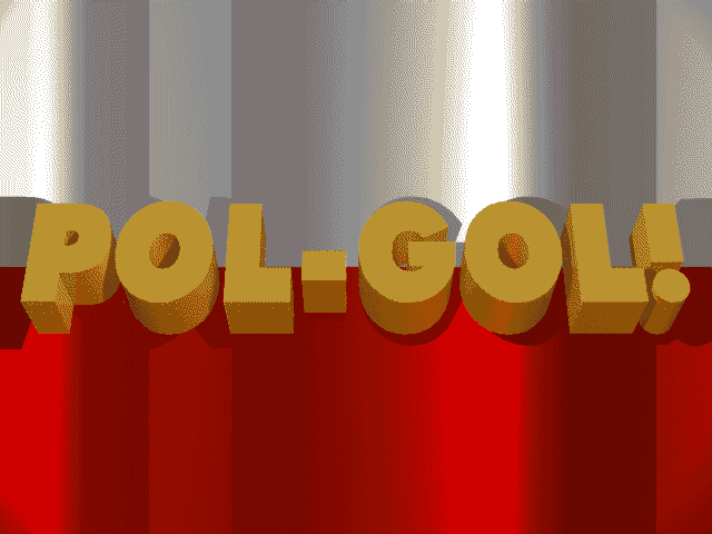 Pol-Gol! (DOS) screenshot: Title screen