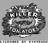 Attack of the Killer Tomatoes (Game Boy) screenshot: Title screen
