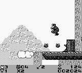 Attack of the Killer Tomatoes (Game Boy) screenshot: Then it splits into smaller tomatoes which can be collected.