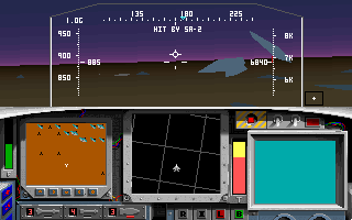 F-15 Strike Eagle II: Operation Desert Storm Scenario Disk (DOS) screenshot: Oops, hits by SA-2