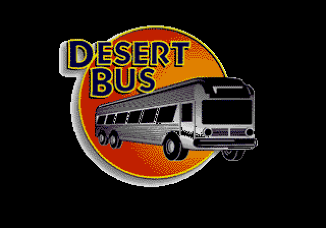 Desert Bus (Browser) screenshot: Title Screen