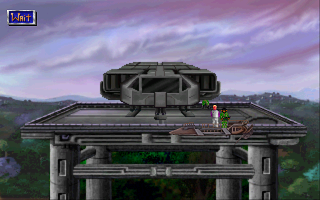 Space Quest II: Roger Wilco in Vohaul's Revenge (Windows) screenshot: Change to a transport vehicle