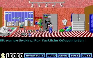 Sunny Shine on the Funny Side of Life (Atari ST) screenshot: Searching the untidy bedroom