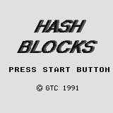 Hash Blocks (Supervision) screenshot: Title screen.