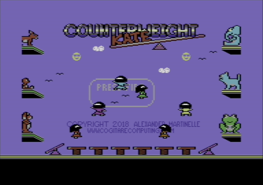 Counterweight Kate (Commodore 64) screenshot: Title screen